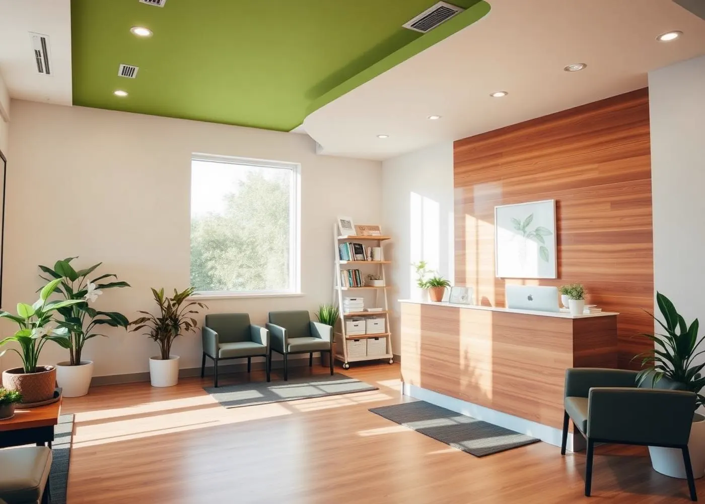 The warm, calming Eden Health clinic interior